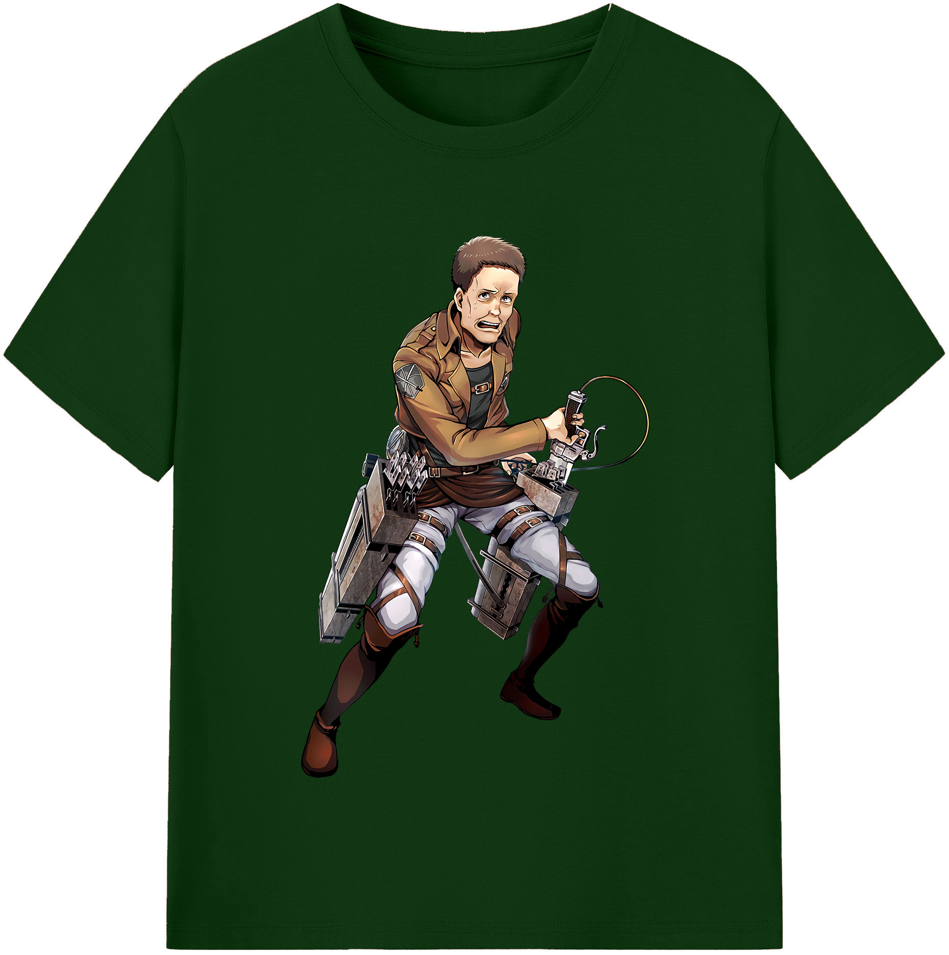 （画像用） 進撃の巨人 Attack on Titan 綿100％半袖Tシャツ（フロントプリント）
